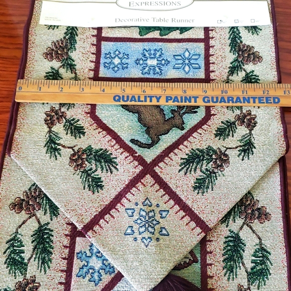 NWT Christmas 🎄  Themed Table Runner 72" X 13" Home Decor Dining Table. - Picture 13 of 15